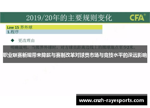 职业联赛新规带来降薪与赛制改革对球员市场与竞技水平的深远影响